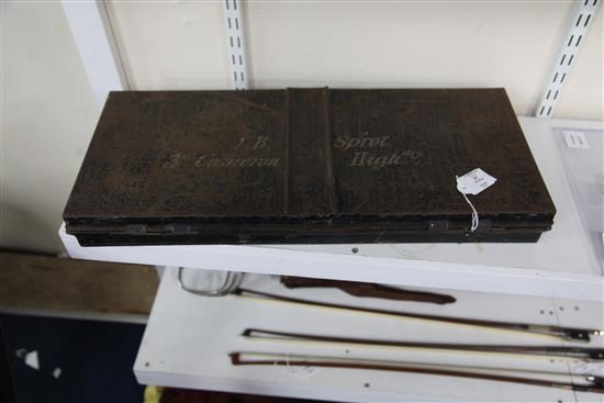 A Victorian Cameron Highlanders sporran, case 24in.
